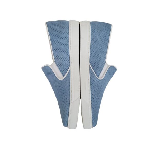 Boemos Italy blue perforated suede slip on platform sneakers sz 6 - Picture 7 of 10